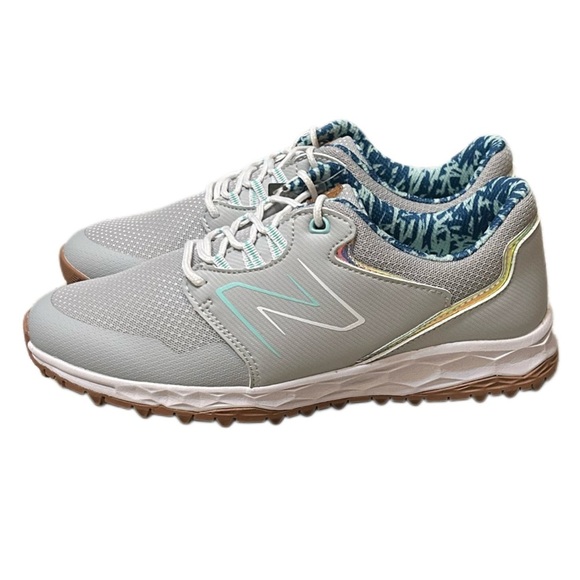 New Balance Women's Gray and White Golf Sneakers - Picture 6 of 10